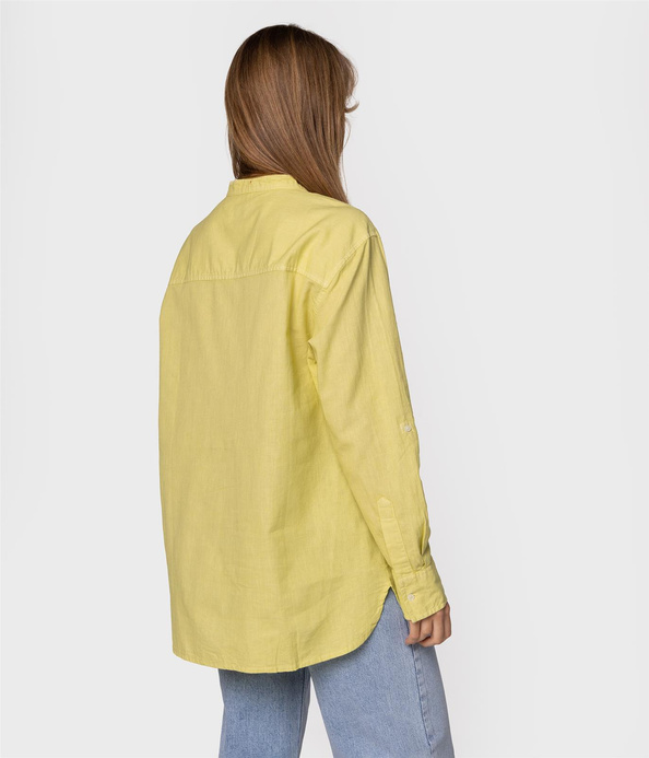 Koszula oversize z lnem LISA 2060 ENDIVE