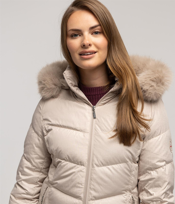 Puchowa kurtka CLIVIA3 8020 BEIGE