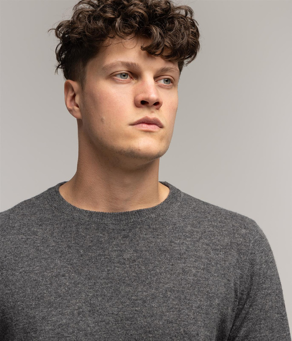 Sweter z jagnięcej wełny LONI MERA GREY