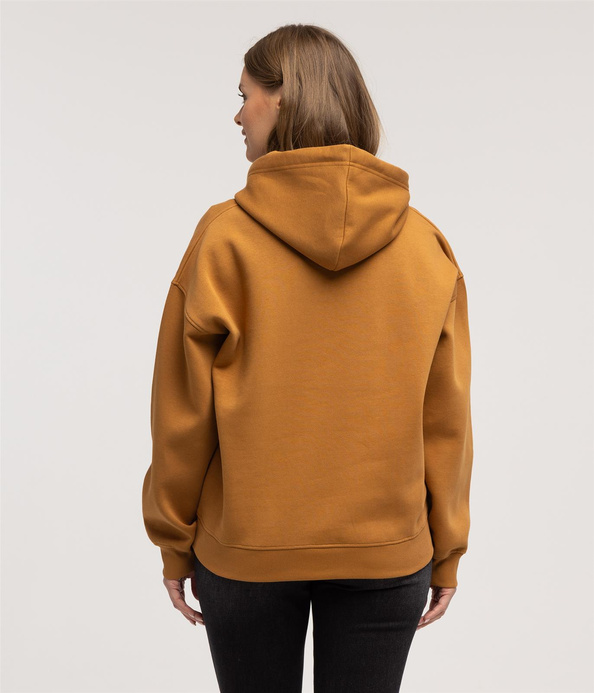 Bluza oversize z kapturem LIRA 5665 BROWN SUGAR