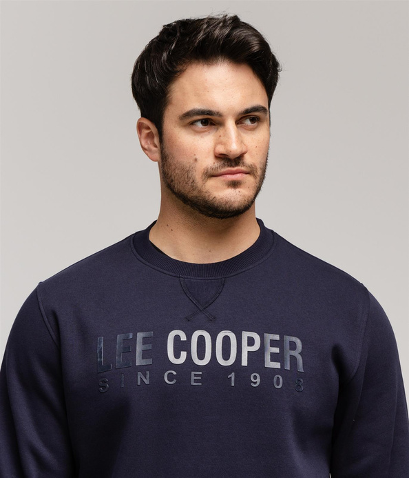 Bluza z brandowanym napisem ALBERTO 5188 NAVY BLAZER