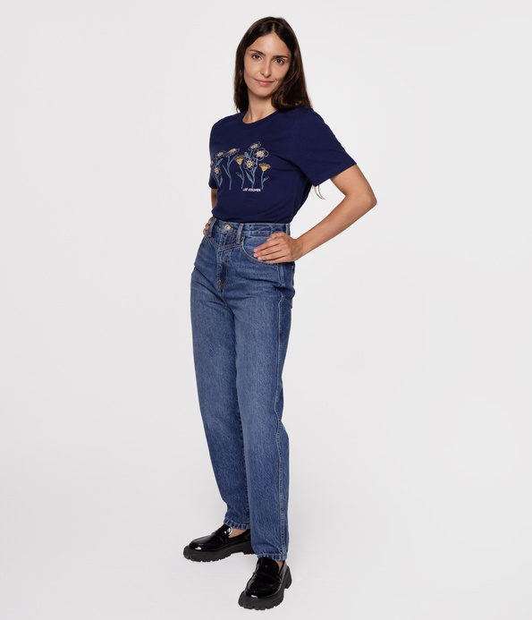 Jeansy damskie mom jeans BONITA 1424 STONE