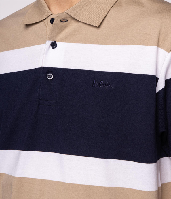 Koszulka polo w poziome pasy ABEL 4136 SAFARI