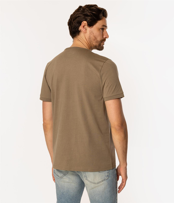 T-shirt męski HENLEY 1160 COVERT GREEN