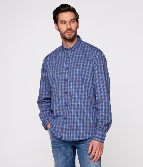 Koszula męska comfort NEW TENBY KL19 BLUE