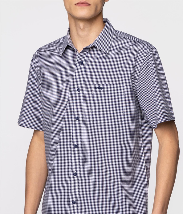 Koszula regular w kratkę VITO2 2010 NAVY