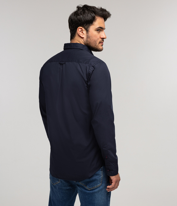 Koszula męska regular z długim rękawem REY 02ZG NAVY