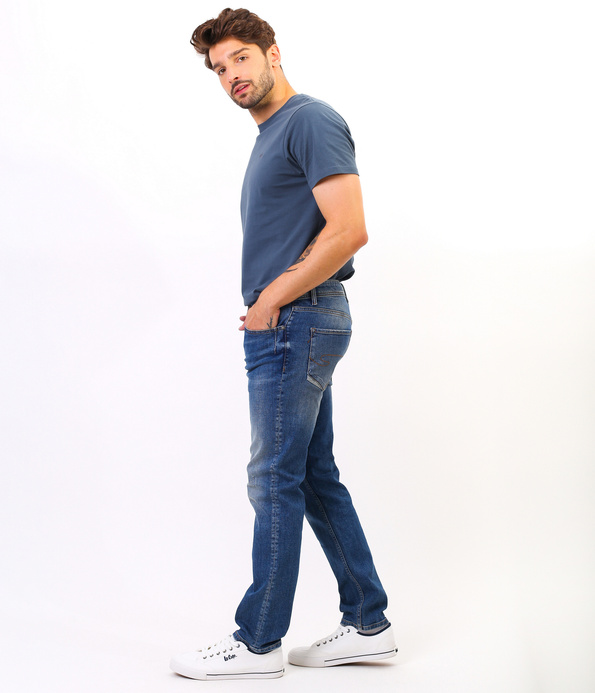 Jeansy męskie slim JAMES 2506 DESTROYED