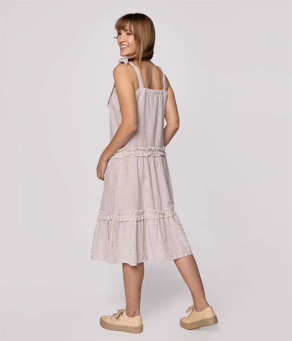 Sukienka na ramiączkach REBECA 6188 SAFARI