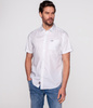 Koszula męska slim z mikroprintem COLIN2 8004 WHITE