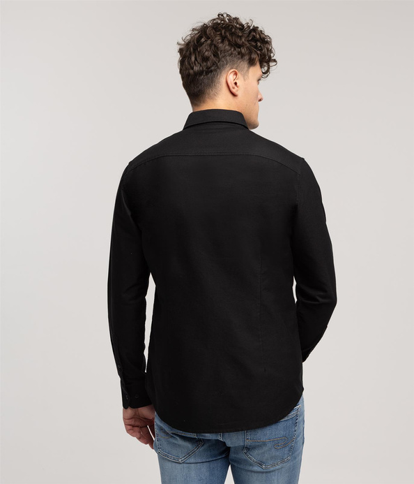 Koszula męska slim LIAM OXFORD BLACK