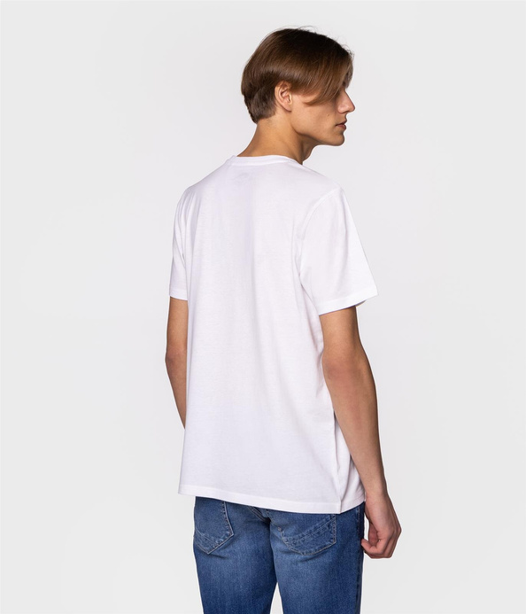 T-shirt z nadrukiem BRAND3 3010 WHITE