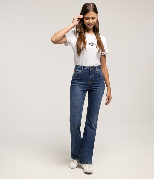 Jeansy damskie bootcut BECCA 2418 STONE USED