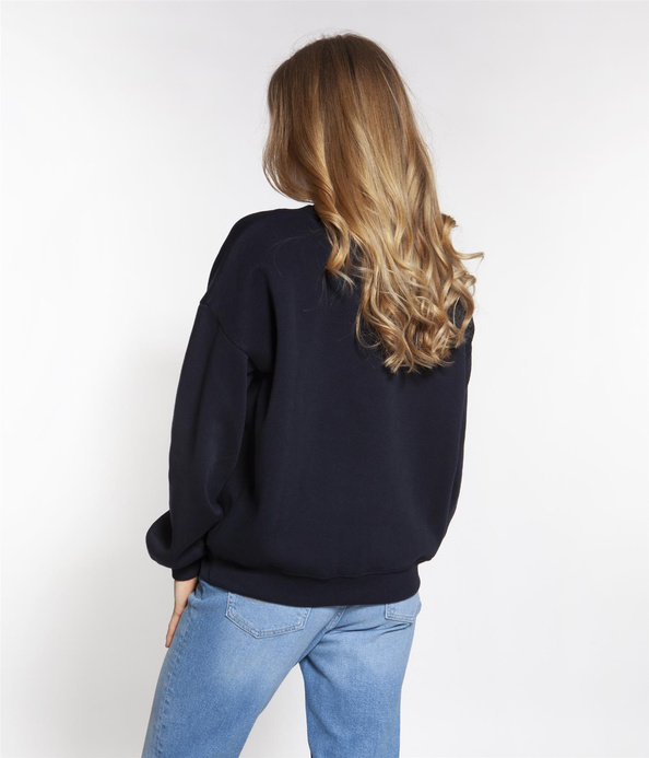 Bluza damska o luźnym fasonie EXA 9835 NAVY