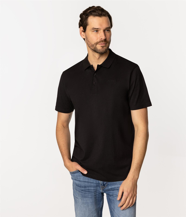 Koszula polo męska regular ALAN 7124 BLACK