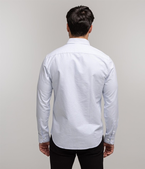 Koszula męska regular VAN OXFORD BLUE STRIPES