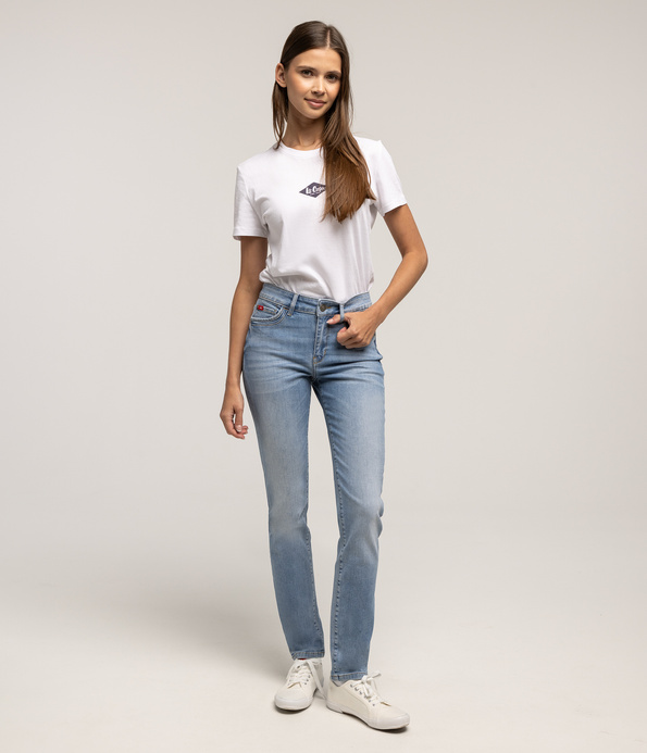 Jeansy damskie slim LC135 3006 LIGHT USED