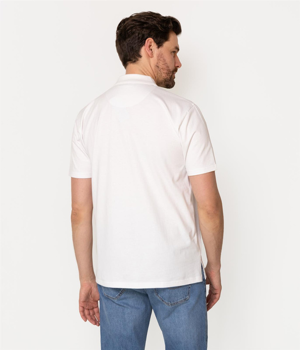 Koszula polo męska regular ALAN 7124 WHITE