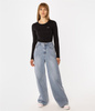 Spodnie damskie wide leg ISA 1117 BRUSHED USED