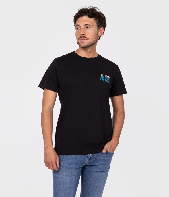 T-shirt z nadrukiem BRAND CARRIER6 2310 BLACK