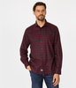 Koszula meska slim w kratę WINDSOR 18KZ DARK RED