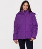 Puchowa kurtka z kapturem LINDA 4600 AMARANT PURPLE