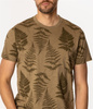 T-shirt męski z nadrukiem FERN 3170 COVERT GREEN