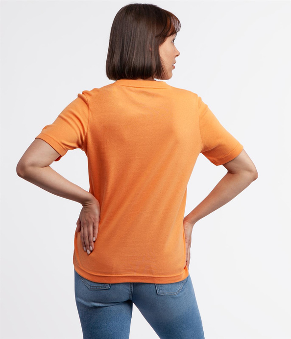 T-shirt z bawełną organiczną OLENA 4048 MUSKMELON