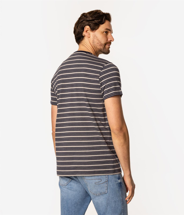 T-shirt męski w paski STRIPES2 4180 GREY
