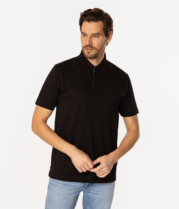 Koszulka polo męska TRIS 5056 BLACK