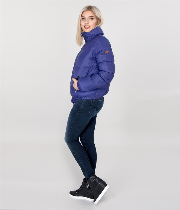 Puchowa kurtka z wysoką stójką GIA 1920 BLUE