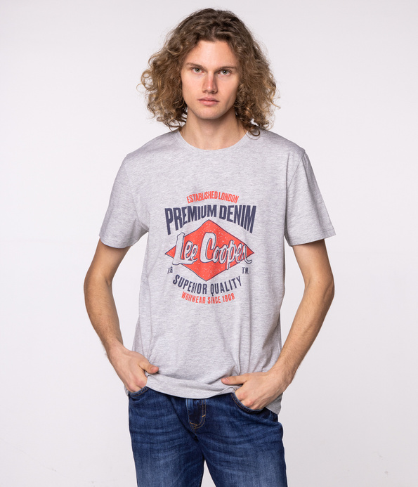 T-shirt unisex BRAND10 1020 GREY MELANGE