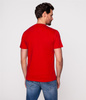 T-shirt slim z dekoltem w serek TOBY 1560 RED