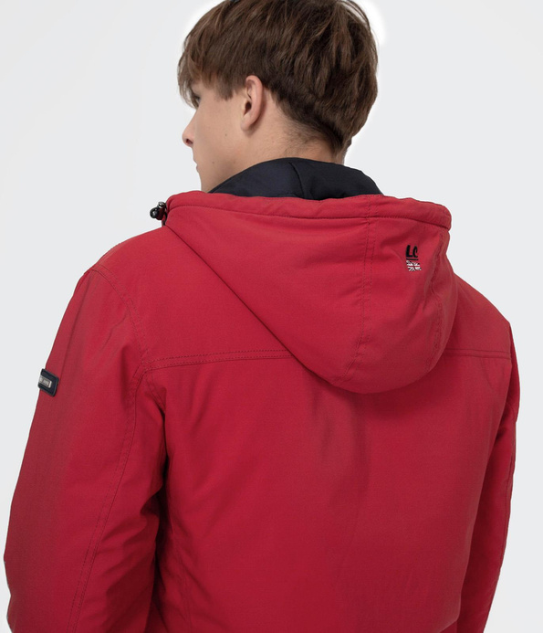 Kurtka z kapturem czerwona FIGARO 9039 RED