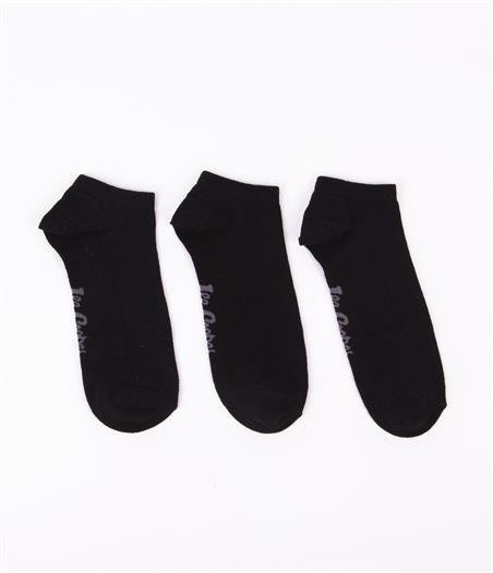 Skarpety stopki czarne 3-pak SNESOCKS 0733 BLACK