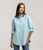 Koszula damska oversize LINA OXFORD MILKY BLUE