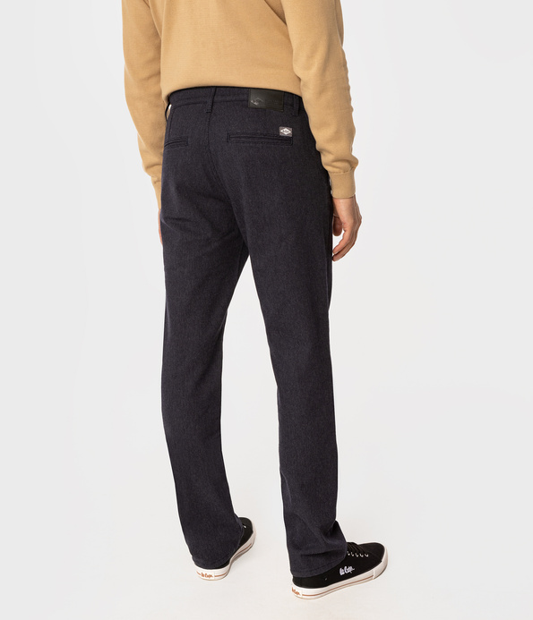 Spodnie męskie chino straight LUKAS 6008 NAVY