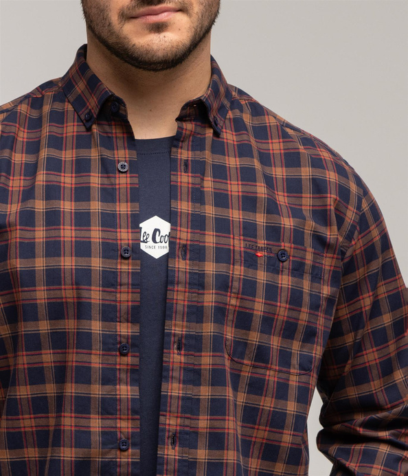 Koszula męska comfort z długim rękawem NEW TENBY 29ZK NAVY