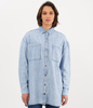 Koszula jeansowa oversize DARIA 1398 LIGHT BLUE