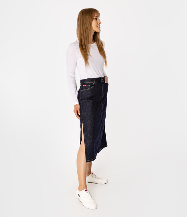 Jeansowa spódnica EDNA 2459 BLUE BLACK