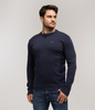 Sweter z bawełny organicznej BILL ORGANIC NAVY