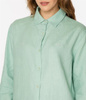 Lniana koszula damska regular z długim rękawem LINA 2020 CAMEO GREEN