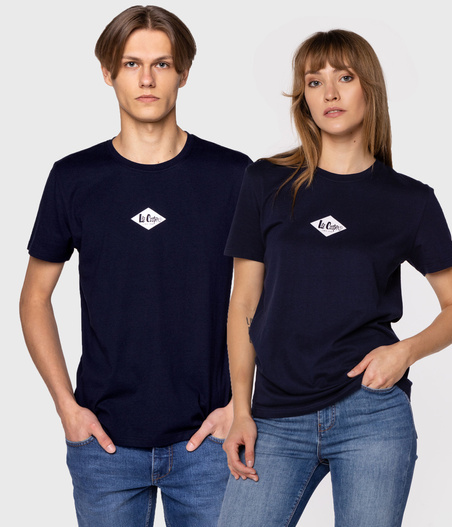 T-shirt unisex z logo DIAMOND MINI 1160 NAVY BLAZER