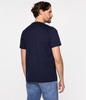 T-shirt z rozpinanym dekoltem HENLEY 4587 NAVY BLAZER