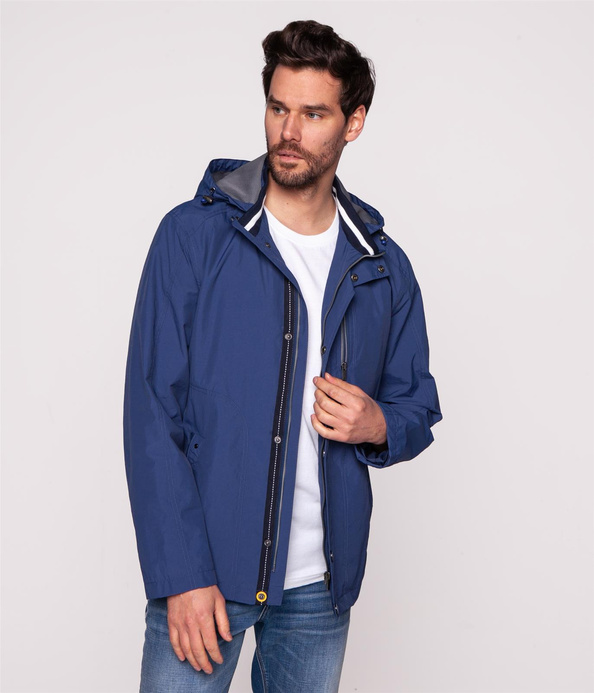 Kurtka wiatrówka z kapturem VINCENT 6170 BLUE