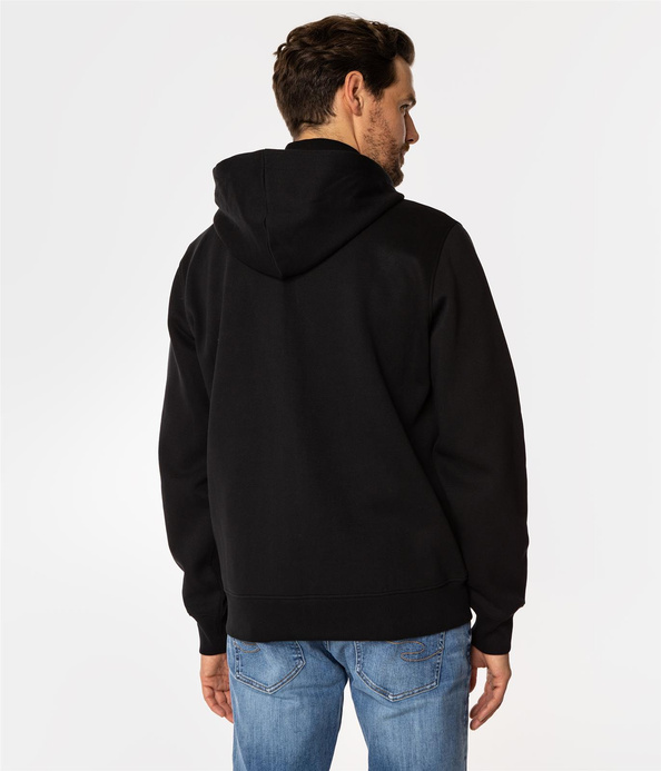 Rozpinana bluza męska z kapturem FORT 9252 CAVIAR