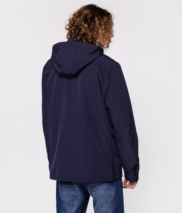 Kurtka przejściowa z chowanym kapturem DAMIAN 4700 NAVY