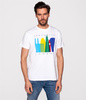 T-shirt z nadrukiem LONDON5 2020 WHITE