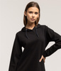 Sukienka midi z kapturem NEL 5534 BLACK