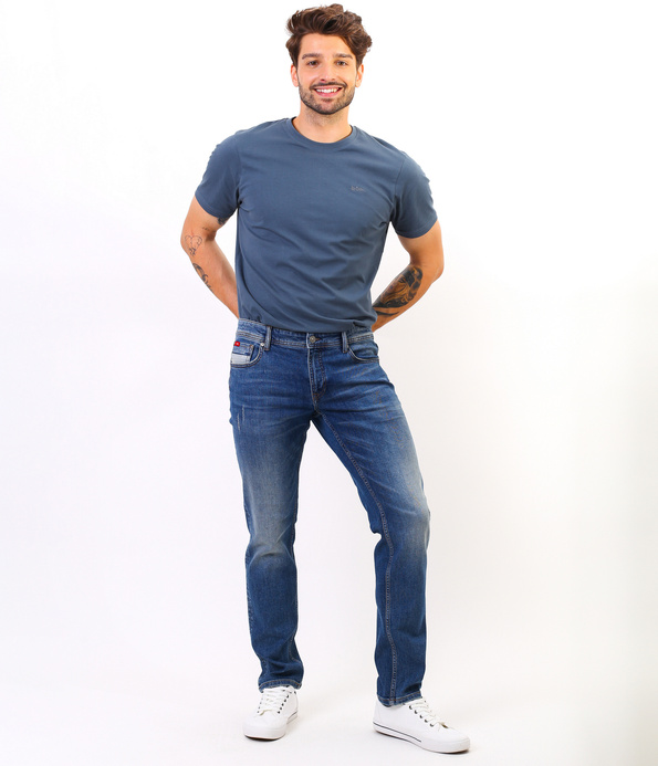 Jeansy męskie slim JAMES 2506 DESTROYED